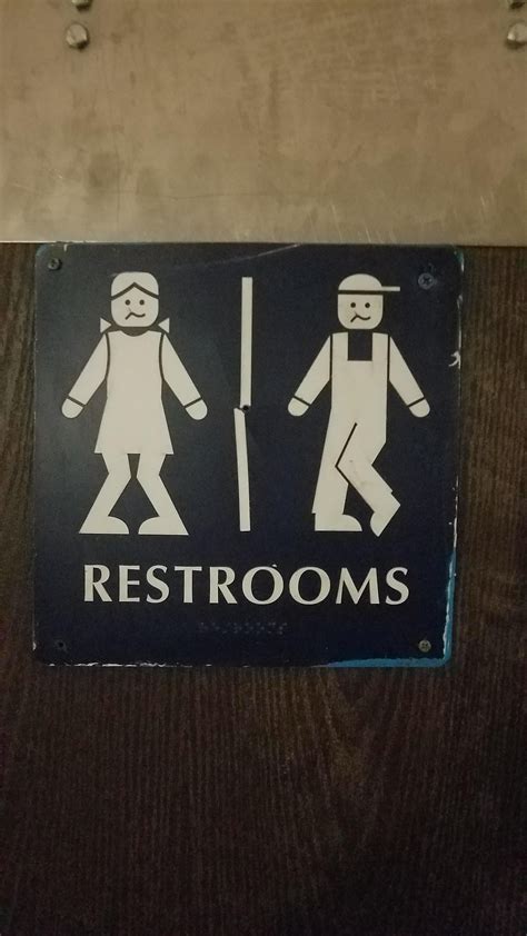 The People In This Restroom Sign Really Need To Pee Restroom Sign