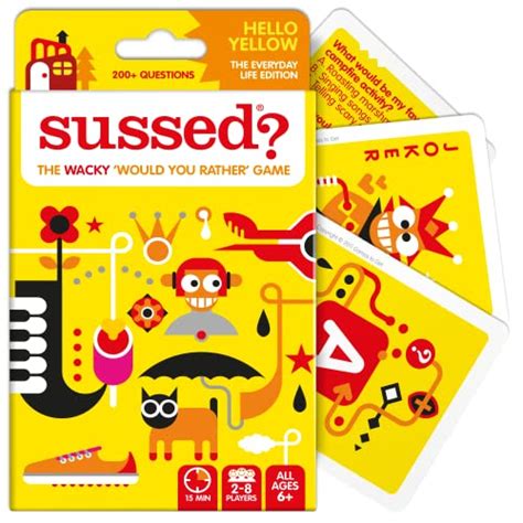 Sussed Wacky Conversation Starters Card Game For Kids Teens Adults