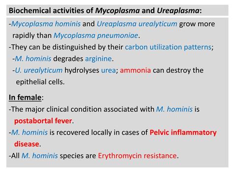 Ppt Chlamydia Trachomatis Mycoplasma Ureaplasma And Other Non