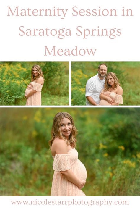 Maternity Portraits In A Meadow With Saratoga Springs Photographer
