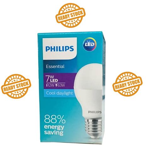 Jual Lampu Philips Led Essential W W W W W W W Bulb Putih Kuning W