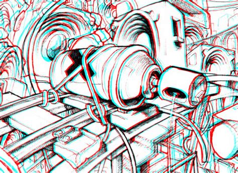 Use these glasses to view red and blue 3d images. Cover your Tracks - new 3D sketch | SCHUDIO - graffiti for ...