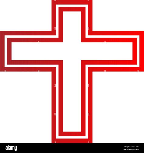 Cross Symbol Sign And Icon Christian Cross — Stock Vector