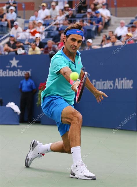 Seventeen Times Grand Slam Champion Roger Federer During Semifinal