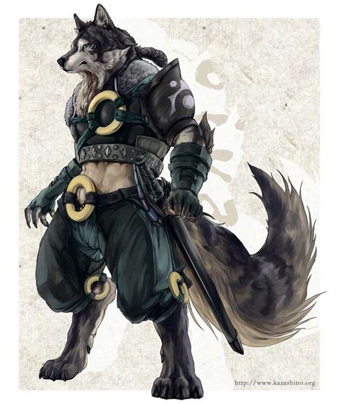 Warrior Wolf Werewolf Art Fantasy Character Design Fantasy Wolf