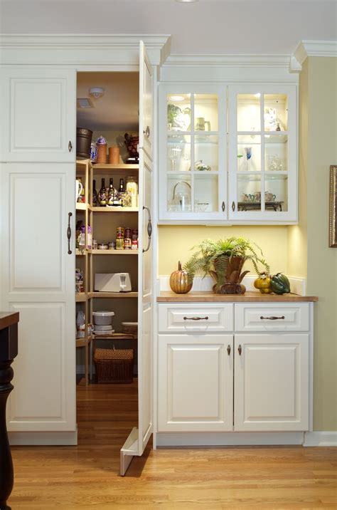 White Pantry Cabinets For Kitchen Photos
