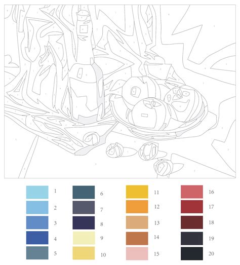 Adult Paint By Numbers - 20 Free PDF Printables | Printablee