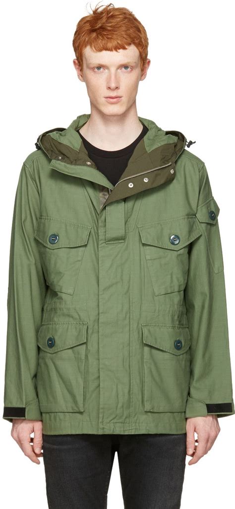 Rag And Bone Miles Hooded Military Parka In Green Modesens Stylish