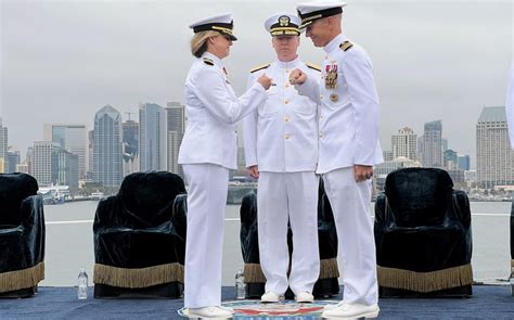 1st woman to lead aircraft carrier completes command tour stars and stripes