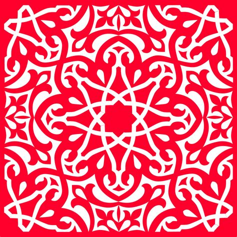 Islamic Alpona Vector Design 24203701 Vector Art At Vecteezy