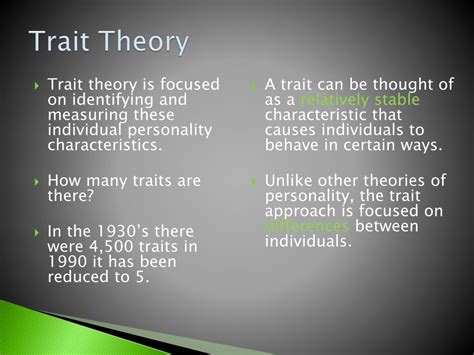 Ppt Trait Theorybiological Powerpoint Presentation Free Download