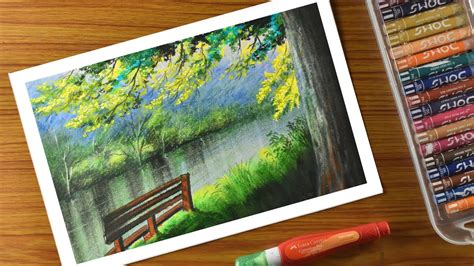 Best Landscape Drawing With Oil Pastels Free Download 43 Best Quality