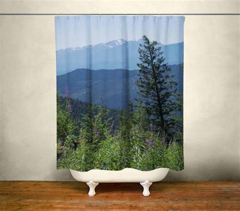 Mountain Scene Shower Curtain Rocky Mountains Mountain Range Nature