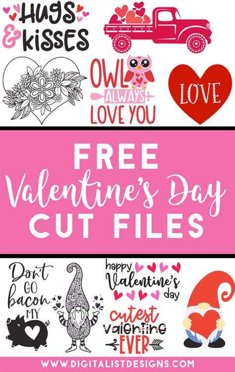 Free Valentine's Day SVG Cut Files - DigitalistDesigns