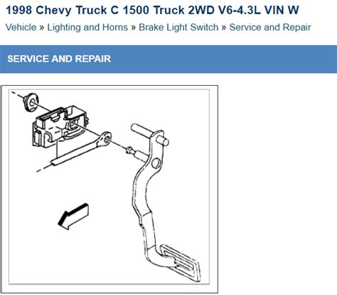 How To Replace Brake Light Switch 2003 Chevy Silverado 1500 Shelly