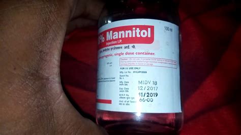 MANNITOL 20% 100 ml injection Use & side effects  YouTube