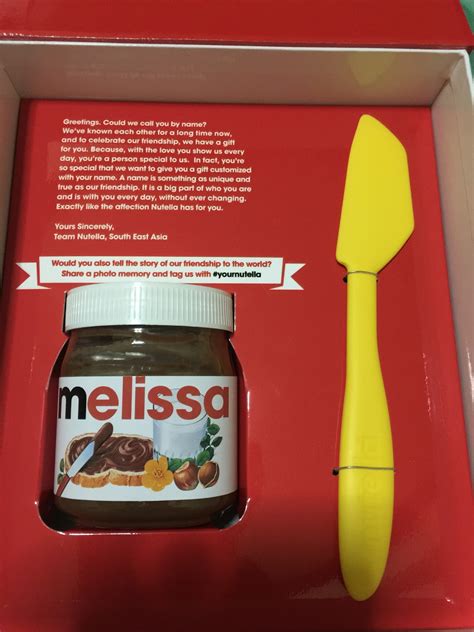 That's one way to ensure people keep their hands off your jar : Melfann's domain: Have You Gotten Your Nutella Yet?