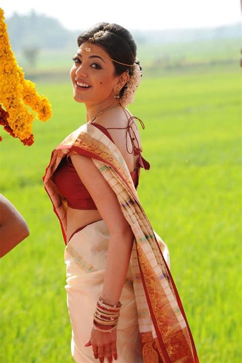 Saree Blouse Designs South Indian Actress And Model Kajal Agarwal In Saree