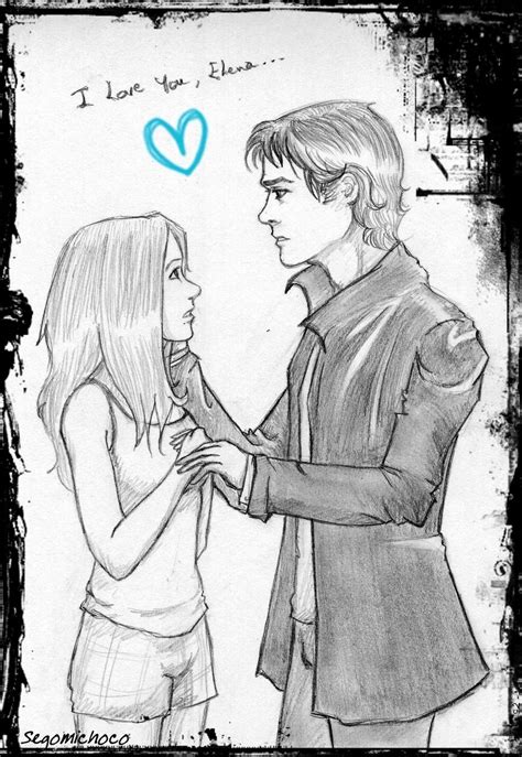 I Love You Damon And Elena Fan Art 20338342 Fanpop