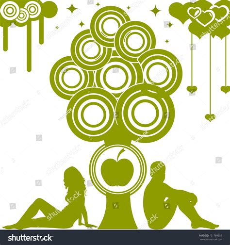 Adam And Eve Eps10 Stock Vector Illustration 121789555 Shutterstock