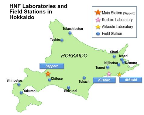 Hokkaido map by googlemaps engine. HNF, Hokkaido National Fisheries Research Institute | Japan Fisheries Research and Education Agency