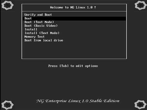 How To Boot Nglinux Live Cd New Generation Enterprise Linux