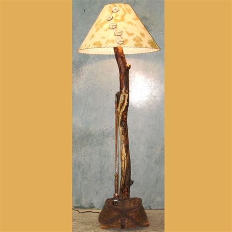 Should have switch on lamp itself. Fly Fishing Floor Lamp