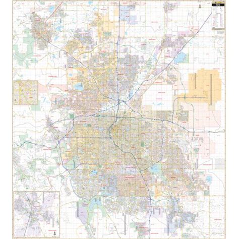 Denver Co Metro Area Wall Map The Map Shop