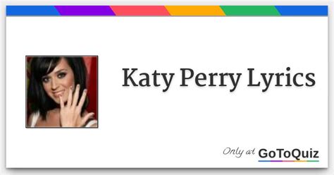 Results Katy Perry Lyrics