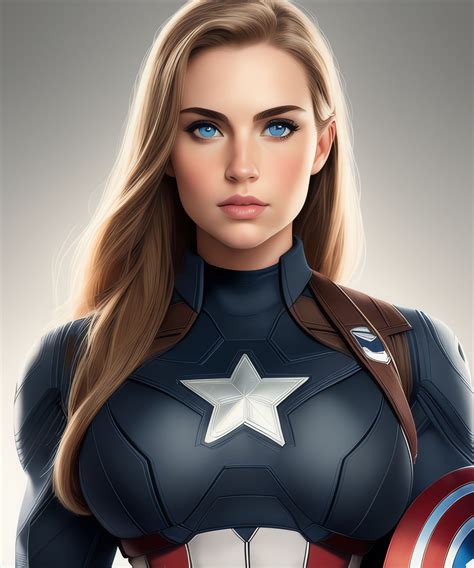 female captain america by pmuskee on deviantart
