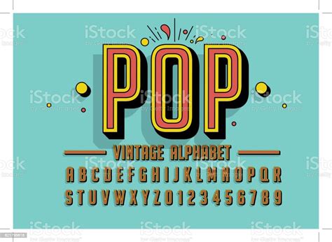 Retro Alphabet Stock Illustration Download Image Now Alphabet Art