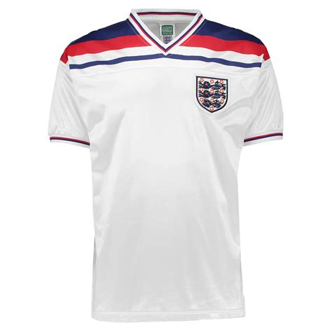 England 1982 World Cup Finals Retro Football Shirt Mens Ebay
