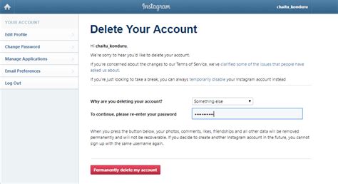 Please only submit this form if your account was deactivated for not following instagram's community guidelines and you believe this was a mistake. How to Delete an Instagram Account Permanently?