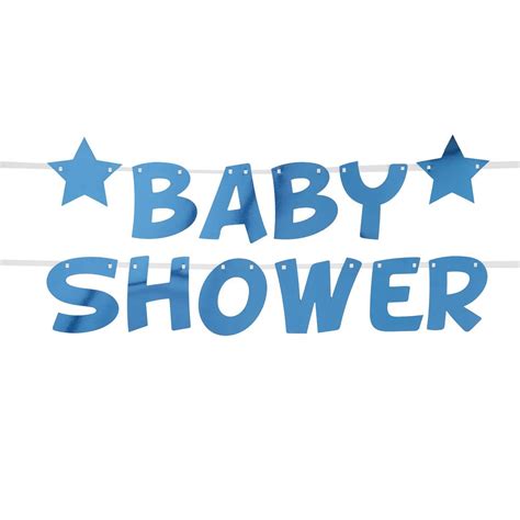 Baby Shower Blue Bunting Baby Shower Garland Baby Shower Sign New