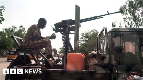 Nigeria Violence Suicide Bombers Kill 27 Near Maiduguri Bbc News