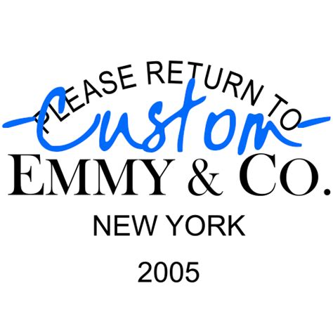 Choose from 3 authentic tiffany & co. PERSONALIZED LOGO (Compare to Please Return to Tiffany and ...