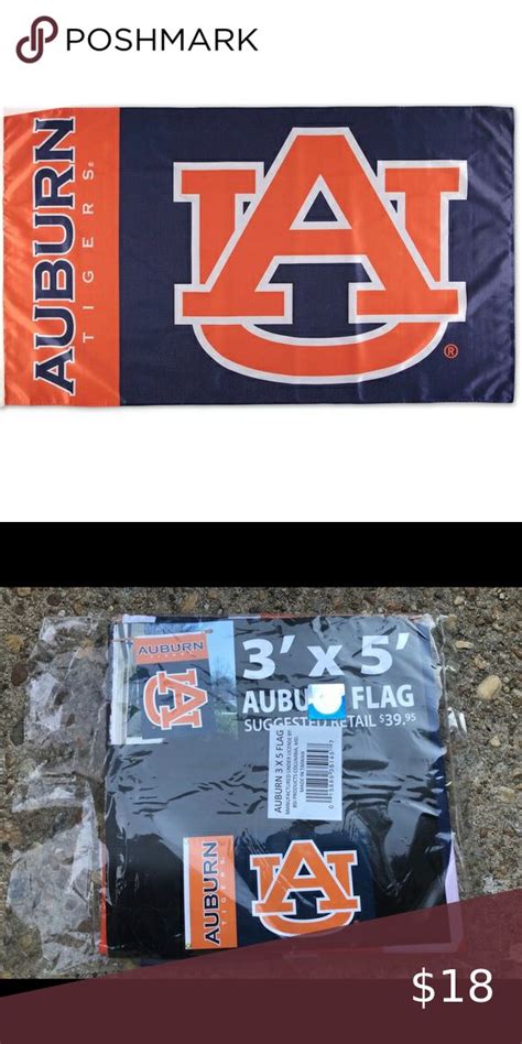 Auburn University Tigers 3x5 Banner Flag Fabric Flags Auburn
