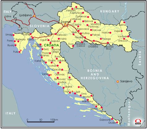 セルビアと周辺国の地図 セルビアと周辺国の地図（map of serbia and neighboring countries） セルビアの隣接国：北から時計回りに ハンガリー 、 ルーマニア 、 ブルガリア 、 マケドニア 、 コソボ 、 モンテネグロ 、 ボスニア＆ヘルツェゴビナ 、 クロアチア クロアチア地図 Croatia Map