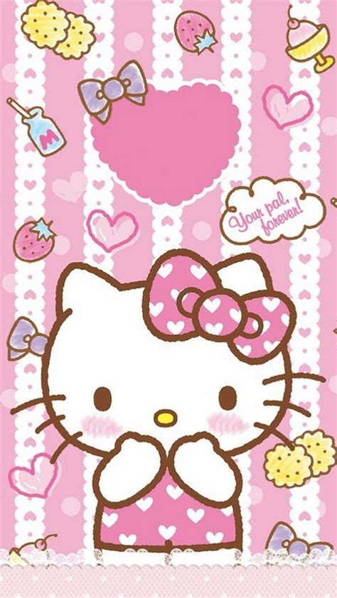 Rosa Bild Gambar Wallpaper Wa Hello Kitty Pink