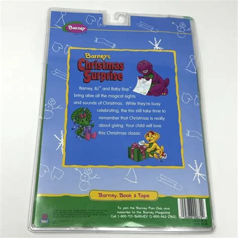 Barney Story Book And Cassette Tape Readalong Christmas Surprise Sealed