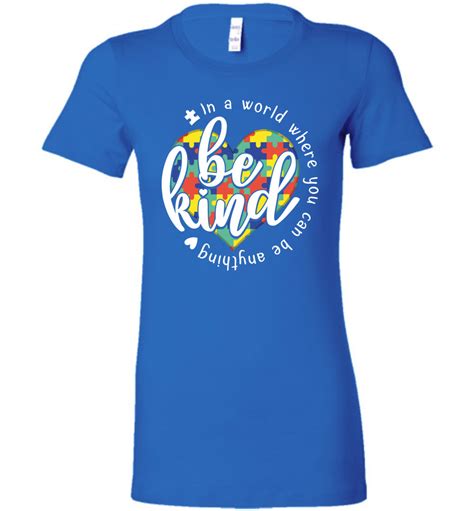 Be Kind With Your Heart Autism Awareness Day Shirts For Women The