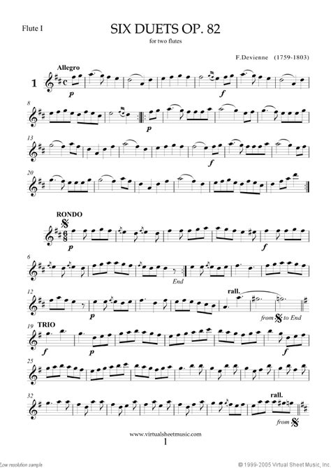 Six Duets Op82 Sheet Music For Two Flutes Pdf Interactive