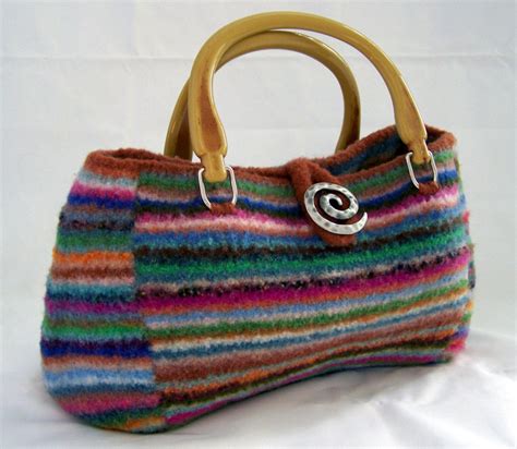 Knitting Pattern Felted Doctor Bag Purse Satchel Pdf