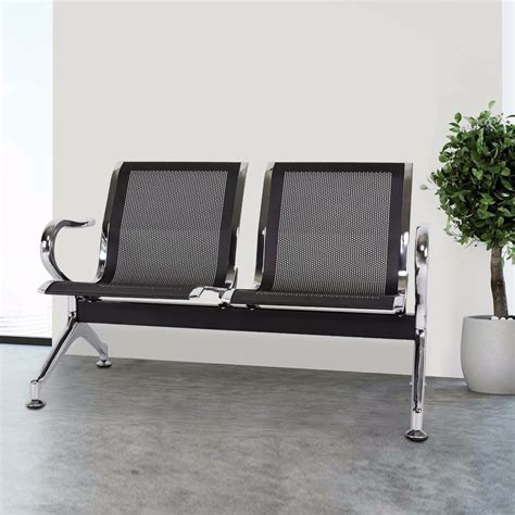 Kinbor 2 Seat Airport Waiting Room Chair Office Reception Chairs For