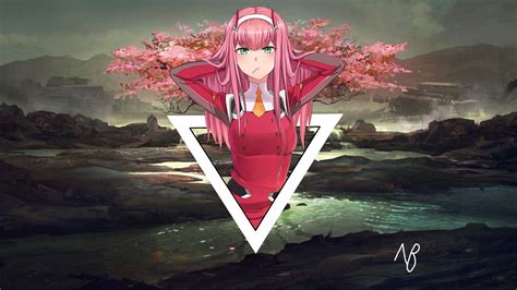 Aesthetic Zero Two 1920x1080 Wallpapers Wallpaper Cave