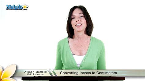 Another feet and inches to cm table. Converting Inches to Centimeters - YouTube