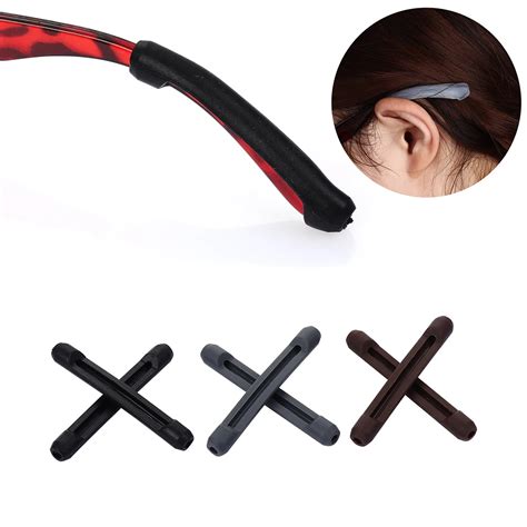 5 pairs anti slip ear hook eyeglass eyewear accessories eye glasses silicone grip temple tip