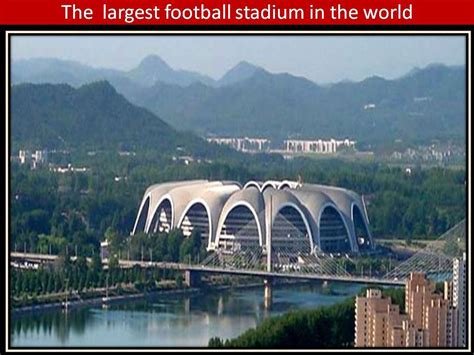 Opened on 1 may 1989, the rungrado may day stadium has a total floor space of over 207,000 m² and a seating capacity of 114 000. Football :::-: Rungrado May Day Stadium