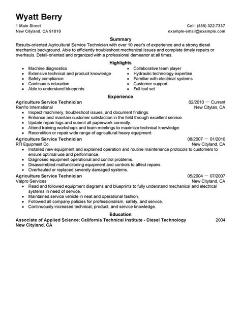 Browse resume examples for engineering jobs. Best Service Technician Resume Example | LiveCareer