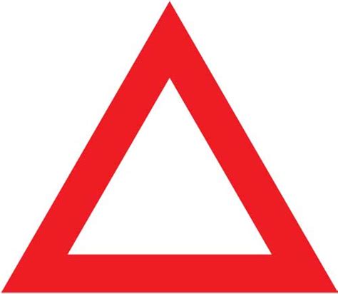 Warning Triangle Sign Level 1 Highway 1